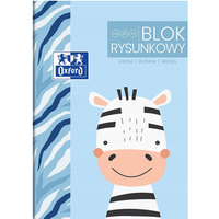 Blok rysunkowy szkolny A3 biały 20 kartek 120g KIDS 400170350 OXFORD