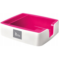 Przybornik na karteczki i wizyt�wki r�owy BV400-R TETIS