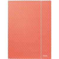 Teczka kartonowa z gumk Colour`Breeze A4 koralowa 628494 ESSELTE