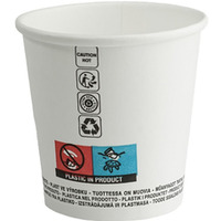 Kubek papierowy bia�y 100ml/4oz (max 120ml) (50szt) �r.63mm GM4OZCARB