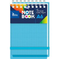 Ko�onotanik A6 100k kratka ok�adka PP niebieska 70g. KB060-NKA6 TETIS