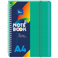 Ko�onotanik A4 100k kratka ok�adka PP zielona 70g. KB060-ZKA4 TETIS