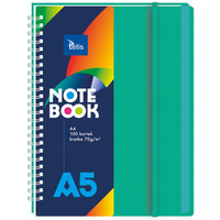 Koonotanik A5 100k kratka okadka PP zielona 70g. KB060-ZKA5 TETIS