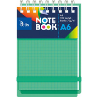 Ko�onotanik A6 100k kratka ok�adka PP zielona 70g. KB060-ZKA6 TETIS