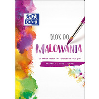 Blok do malowania A4 20 kartek rysunkowy 120g biały 400093194 OXFORD