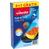 G�bka VILEDA PUR ACTIVE Colours 7x15cm (3+1 szt) 4kolory 4032052