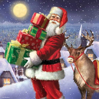 Serwetki świąteczne na Boże Narodzenie Święta 33x33cm papierowe 20 sztuk BN-124 AHA