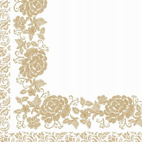 Serwetki ślubne 33x33cm papierowe 20 sztuk na stół ozdobne SLUB-006 AHA