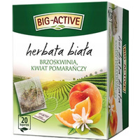 Herbata BIG-ACTIVE bia�a (20 torebek) Brzoskwinia i kwiat pomara�czy