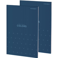 Blok notatnikowy w kratkę A5 notatnik 50 kartek klejony COLORS 400169239 TOP 2000