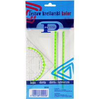Zestaw kre�larski kolor z linijk� 16cm w etui 2010