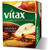 Herbata VITAX owocowo-zio�owa, gruszka i cynamon, 15 kopert