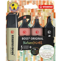 Zakreślacz BOSS ORIGINAL Nature COLOURS 70/4-2-3 mix 4kolory
