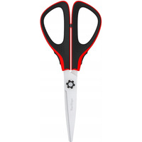 Noyczki 17, 5cm Easycut 300 soft grip czerwone 326316 BERLINGO