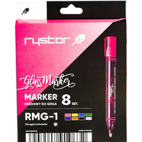 Marker kredowy do szk�a RMG-1/ 8sztuk etui EKO 463-800EKO RYSTOR