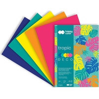 Blok DECO TROPIC A4 20k 170g 5 kolorów HA 3817 2030 HAPPY COLOR