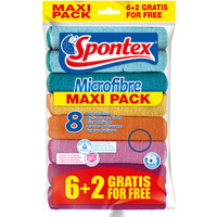 �ciereczki SPONTEX MICROFIBRA (6+2sztuki) 19700052