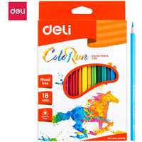 Kredki o��wkowe bezdrzewne COLORUN 18 kolor�w EC00110 DELI