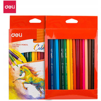 Kredki o��wkowe tr�jk�tne COLORUN 18 kolor�w EC00310 DELI