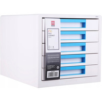 Pojemnik z 5 szufladami RIO bia�o-niebieski Z01033 DELI