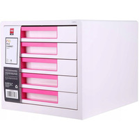 Pojemnik z 5 szufladami RIO bia�o-r�owy Z01043 DELI