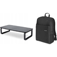 Zestaw Podstawka pod monitor SmartFit czarna K52797WW + Plecak Simply Portable Lite 16 K68403WW KENS