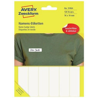 Etykieta identyfikatory imienne 76x19mm(10 arkuszy = 120etykiet) Sztuczny jedwab 51064 AVERY ZWECKFORM