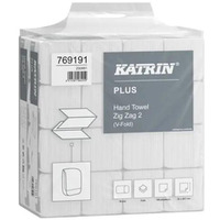 R�cznik ZZ V-FOLD KATRIN Plus bia�y 207x230mm 2 warstwy celuloza (16x190=3040 listk�w) 769191