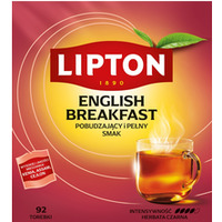 Herbata LIPTON czarna, English Breakfast, 92 torebki