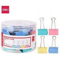 Klips do akt 41mm mix kolor�w 24szt. 8552A DELI