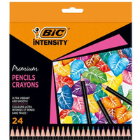 Kredki o��wkowe Intensity Premium w pude�ku 24 kolory 9678231 BIC
