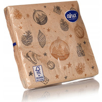 Serwetki świąteczne na Boże Narodzenie Święta 33x33cm papierowe 20 sztuk BN-139 AHA