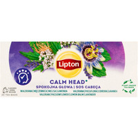 Herbata LIPTON zio�owa, spokojna g�owa, 20 torebek