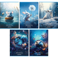 Zeszyt A5 32k 3linia kolorowa WONDERLAND 400196831 HERLITZ