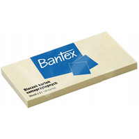 Karteczki samoprzylepne bloczek 50x40mm Zestaw 100 kartek x 3 sztuki żółty 400086386 BANTEX