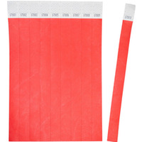 Opaski na r�k� 256x19mm (50 arkuszy = 500 opasek) neonowe czerwone TYVRD-50 AVERY