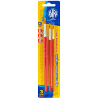 Pdzelki szkolne zestaw 3 sztuki rozmiar nr. 2, 6, 12 315023006 ASTRA