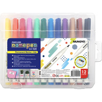 Marker permanentny mini 12 kolorw TT8121 MUNGYO