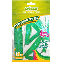 Komplet geometryczny CRICCO FLEXI 4-elementy z linijk� 15cm CR615