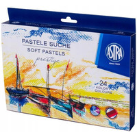 Pastele suche zestaw 24 kolory PRESTIGE kwadratowe 323120002 ASTRA