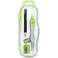 Cyrkiel szkolny z o��wkiem + temper�wka w etui PC-102 zielony TT7638 PENMATE