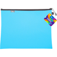 Koperta B4 z suwakiem metalowym NIEBIESKA BT607-N TETIS