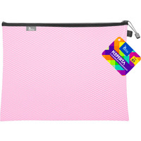 Koperta B5 z suwakiem metalowym RÓŻOWA BT608-R TETIS