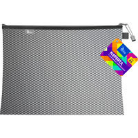 Koperta B5 z suwakiem metalowym CZARNA BT608-V TETIS