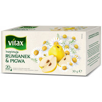 Herbata owocowo-zio�owa VITAX INSPIRATIONS (20 torebek z zawieszk�) 33g Rumianek & Pigwa