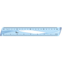 Linijka 20cm NIEBIESKA BL012-B TETIS