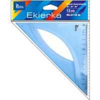 Ekierka r�wnoramienna 13cm NIEBIESKA BL013-B TETIS