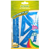 Zestaw geometryczny Flexi z linijk� 20cm CR620 CRICCO