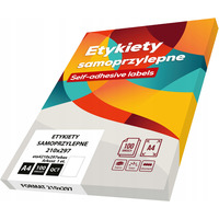 Etykiety A4 bia�e BASIC (100ark) 210x297mm eta4210x297wbas