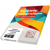 Etykiety A4 bia�e BASIC (100ark) 210x148mm eta4210x148wbas